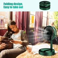Telescopic Electric Desktop Fan, Height Adjustable, Foldable & Portable for Travel/Carry | Silent Table Top Personal Fan for Bedside, Office Table (Battery Not Include)