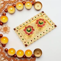 Tray Shape Special Puja Thali