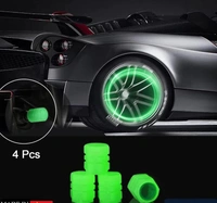 TYRE VALVE CAPS LUMINOUS GLOW (PACK OF 4)
