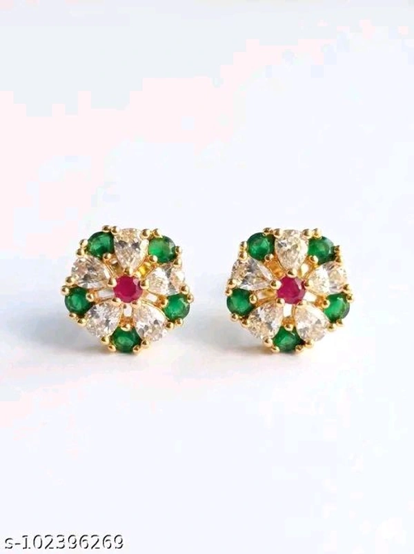 Cz Round Earring