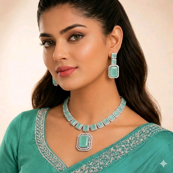 Royal Radiance Statement Set - Aqua Island
