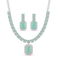 Royal Radiance Statement Set - Aqua Island