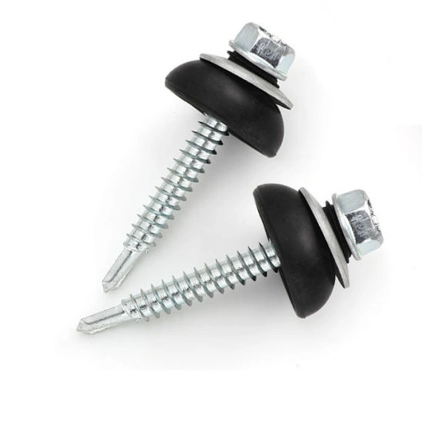 Self Drilling Screw 1.5" (12/35) Hex Washers Zinc With Bounded Washer For Metal Drilling Of Welder Product 