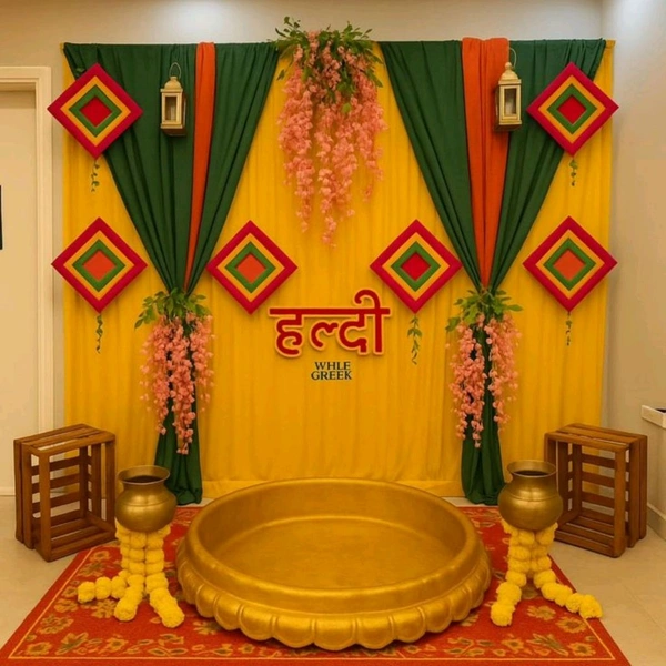 Royal Haldi Ceremony Setup 