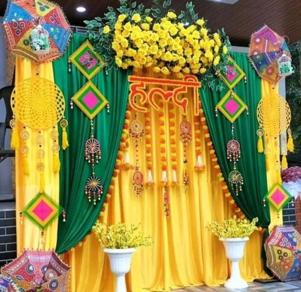 Haldi Festive Setup 