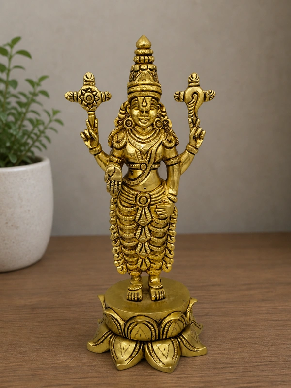 GS Decors Brass Lotus Balaji