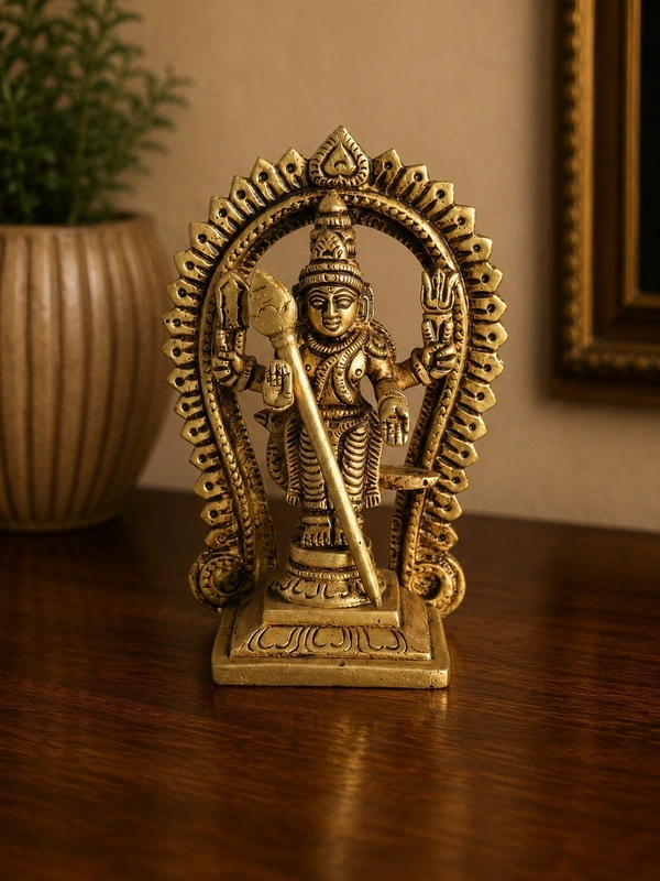 GS Decors Brass Arch Murugan Small 4.5''