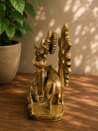 GS Decors Brass Tree Krishna 9''