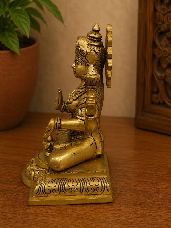 GS Decors Brass Lakshmi 7.5''