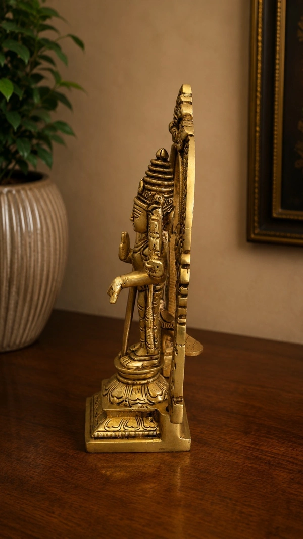 GS Decors Brass Arch Murugan 7.5''