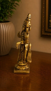 GS Decors Brass Murugan Statue B 5.2''