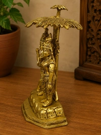 GS Decors Brass Radha Krishna Tree 13''