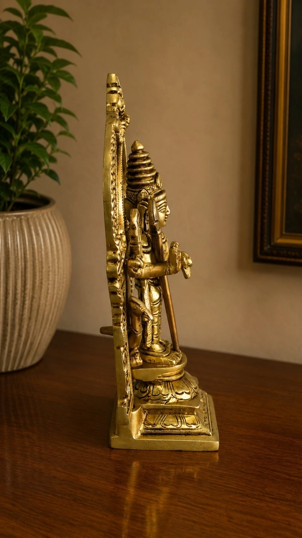 GS Decors Brass Arch Murugan 7.5''