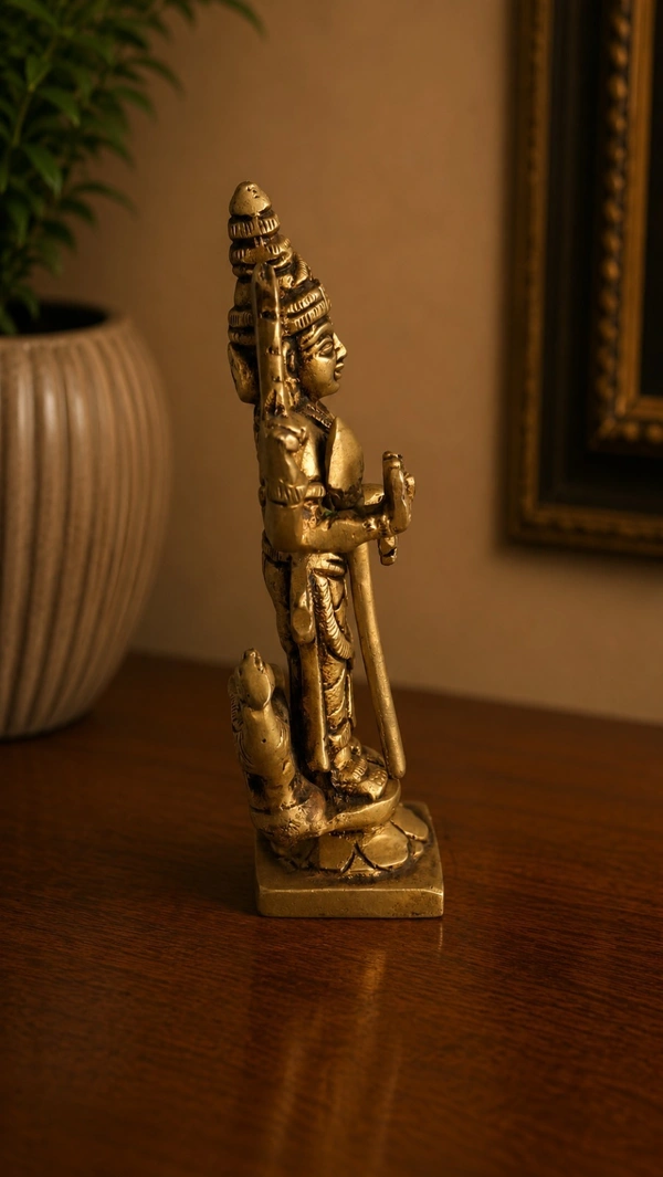 GS Decors Brass Murugan Statue B 5.2''