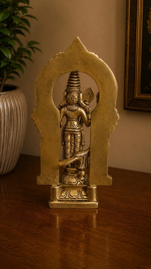 GS Decors Brass Arch Murugan 7.5''