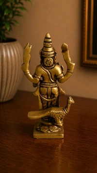 GS Decors Brass Murugan Statue B 5.2''