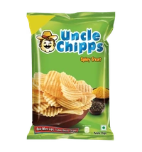 Uncle Chipps Spicy Treat Potato Chips, 80 g