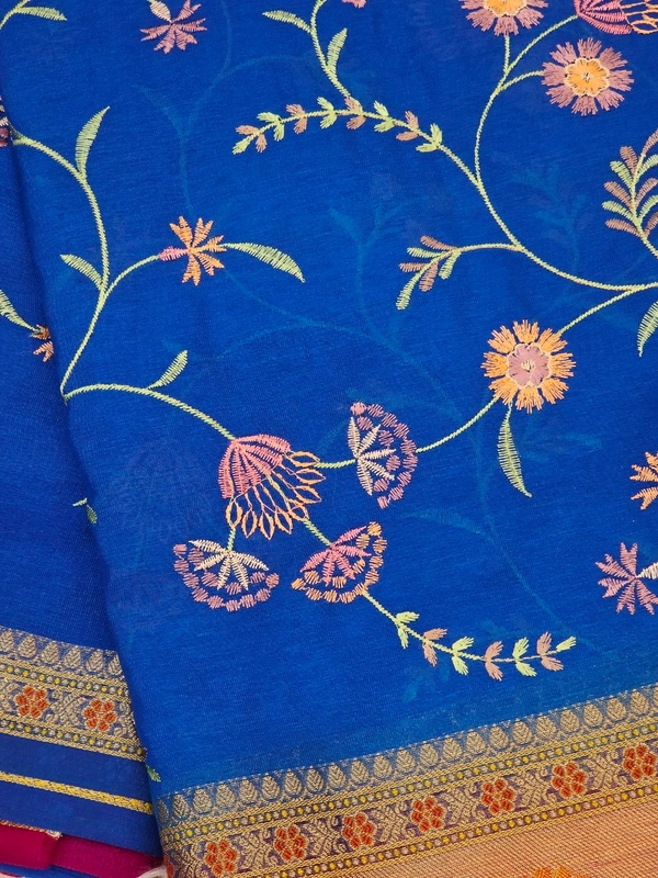 BANARAS EMBROID JALL - Blue