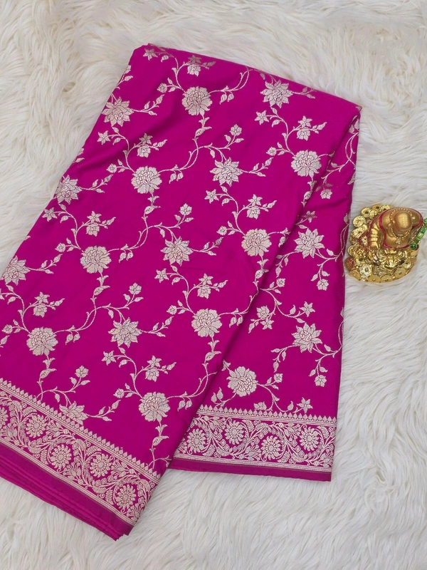 SEMI KATAN SILK - Magenta / Fuchsia