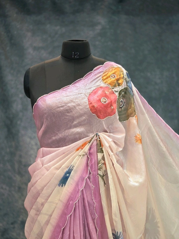 Floral Glass Tissue 2 - onion pink