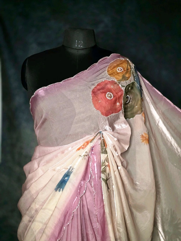 Floral Glass Tissue 2 - onion pink