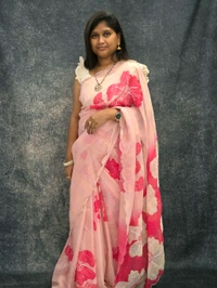 GLASS TISSUE FLORAL - Pink Flamingo