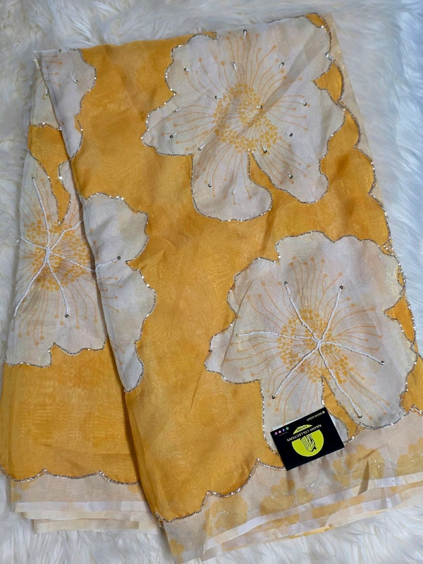 GLASS TISSUE FLORAL - Golden Dream