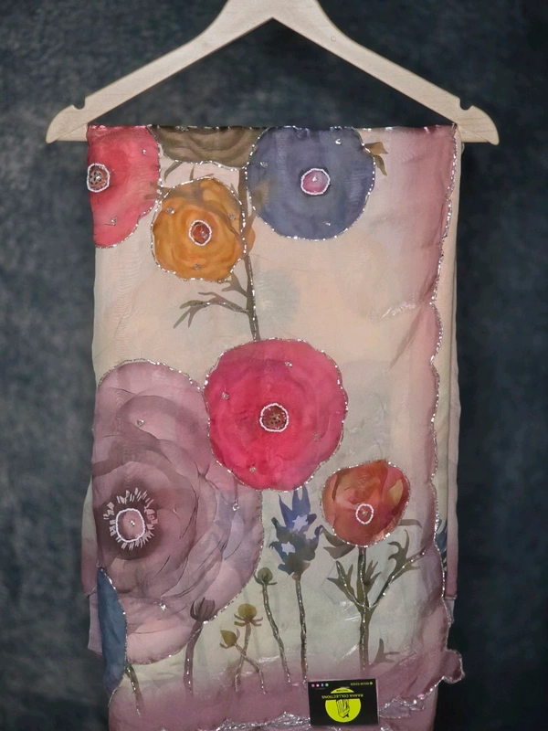 Floral Glass Tissue 2 - Sundown