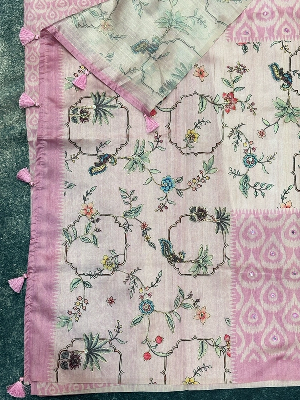 TUSSAR DIGITAL - Blush Pink