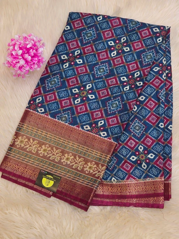 PATOLA PRINT - DARK BLUE