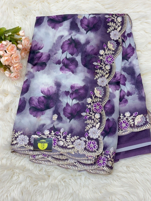 RADHE PRINT - PURPLE