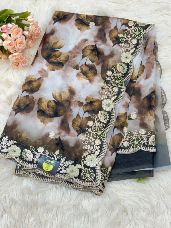 RADHE PRINT - Olivetone
