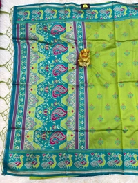 PATOLA IKKAT - PARROT GREEN