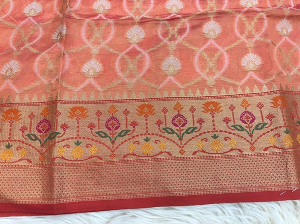 KORA CHANDERI - PEACH
