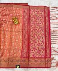 KORA CHANDERI - PEACH