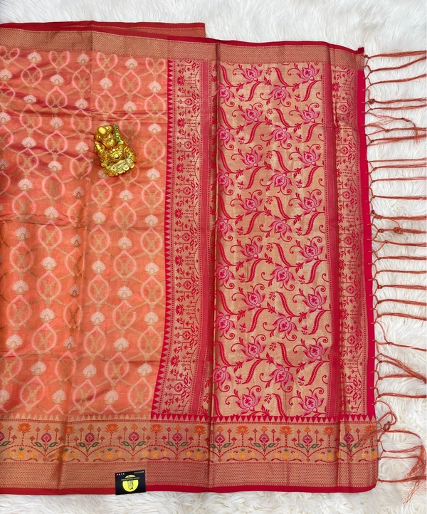 KORA CHANDERI - PEACH