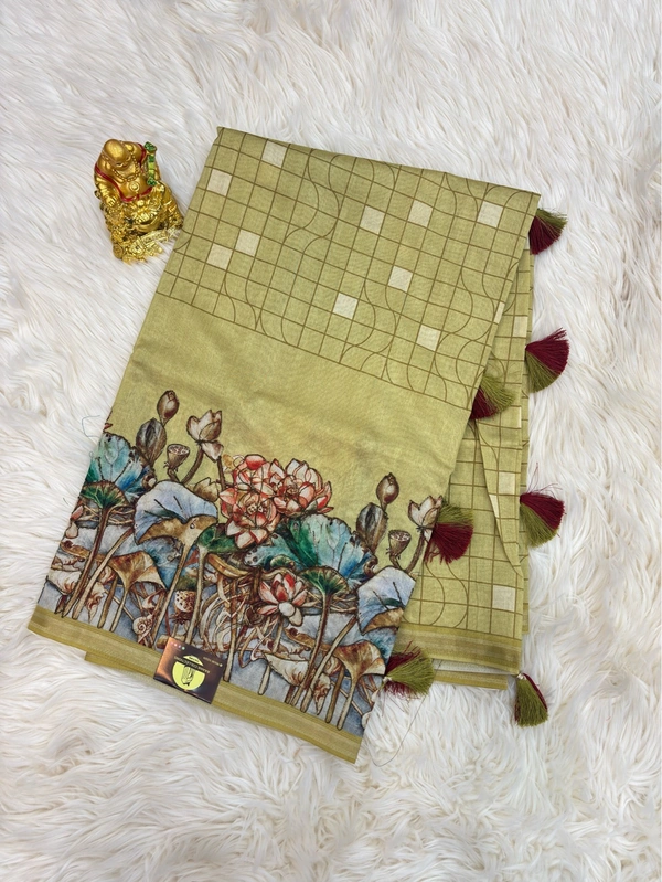 TUSSAR SILK - MUSTARD YELLOW