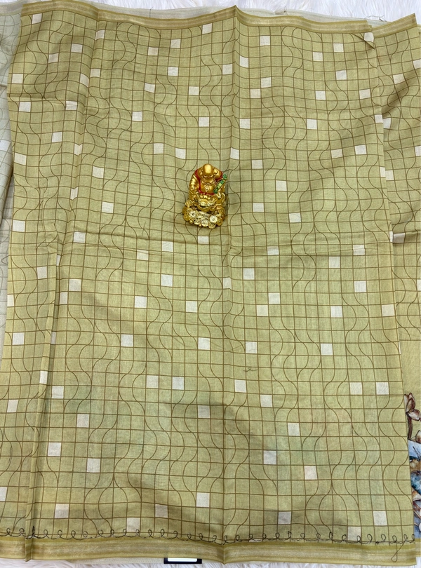 TUSSAR SILK - MUSTARD YELLOW