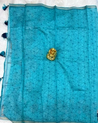 TUSSAR SILK - SKY BLUE