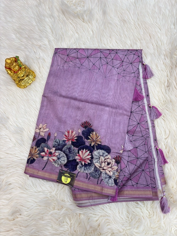 TUSSAR SILK - LAVENDER