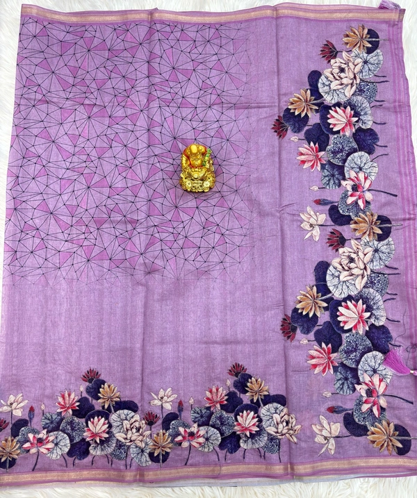 TUSSAR SILK - LAVENDER