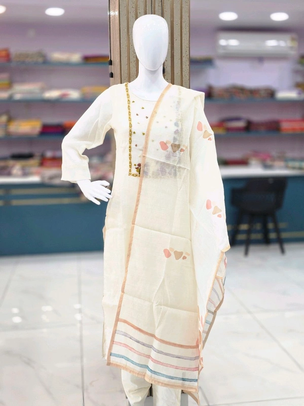 PURE LINEN S11 - L, OFF WHITE