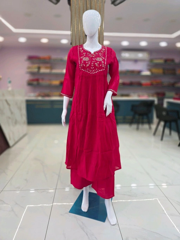 Pure Mulchanderi S1 - XXL, Majenta Pink