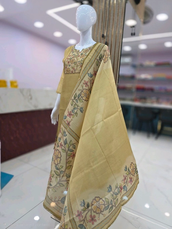 TISSUE SILK KURTI - XL, Festival