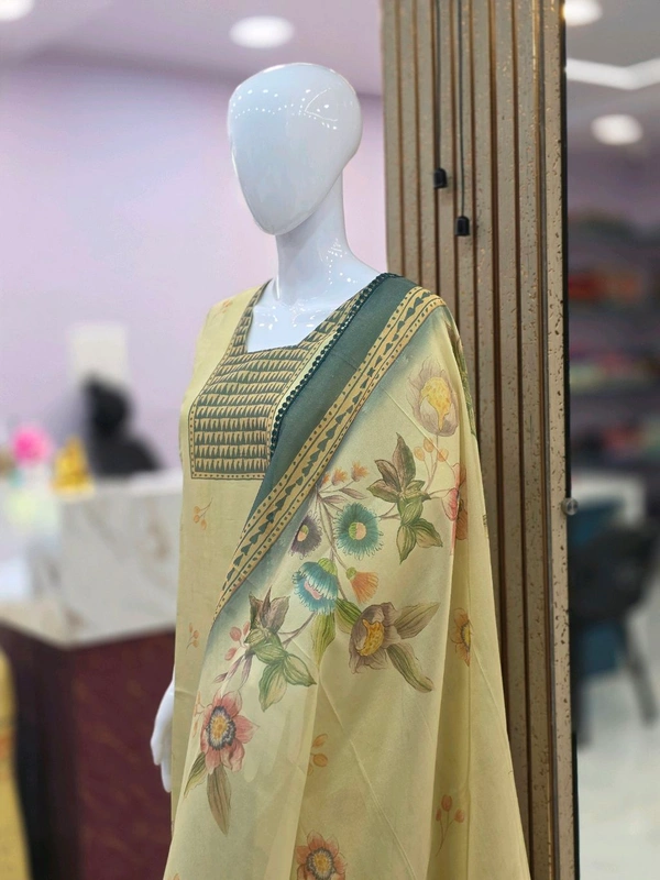 TISSUE SILK KURTI - M, Turbo