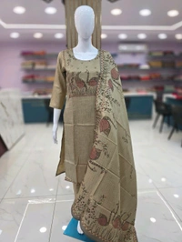 MANIPURI SILK KURTI - L, Tussock