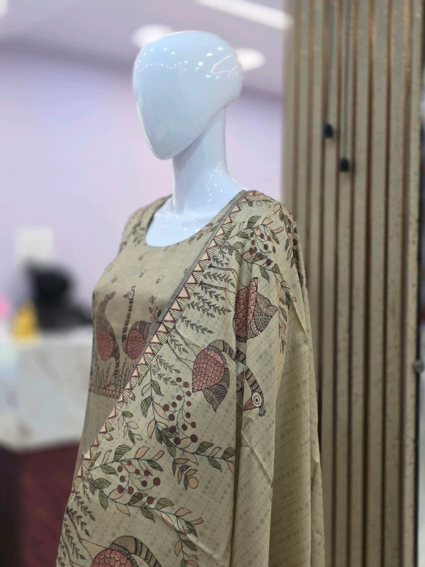 MANIPURI SILK KURTI - L, Tussock