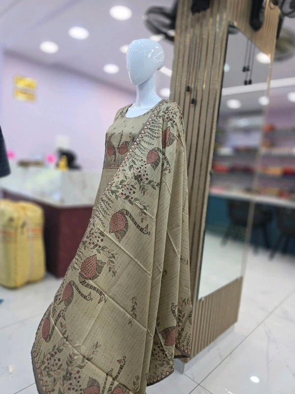 MANIPURI SILK KURTI - XXL, Tussock