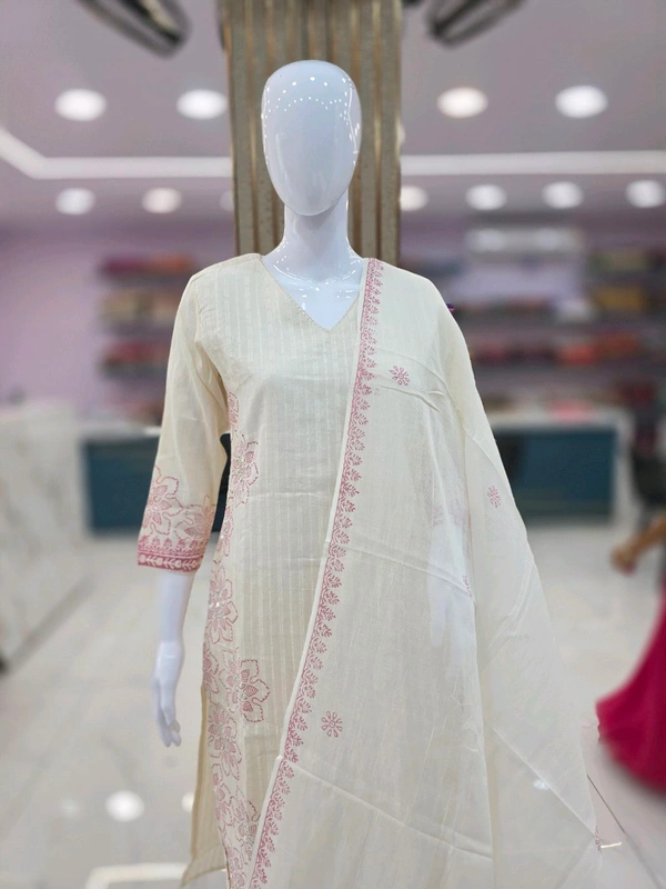 JAIPUR COTTON BLOCK PRINTS - L, Albescent White