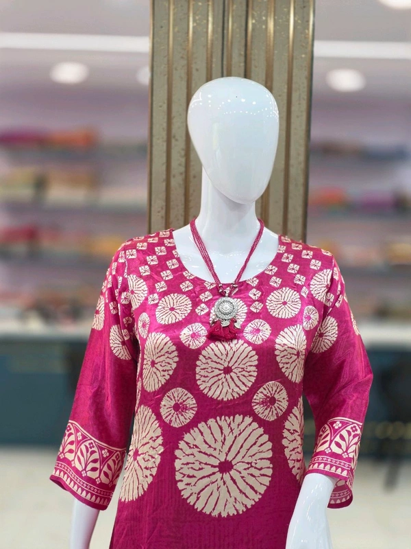 PURE GAJJI SILK - L, Rose